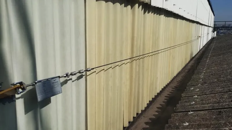 Inspeção de sistemas antiqueda industriais