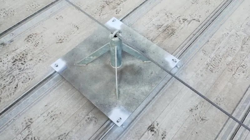 Manutenção de linha de vida horizontal