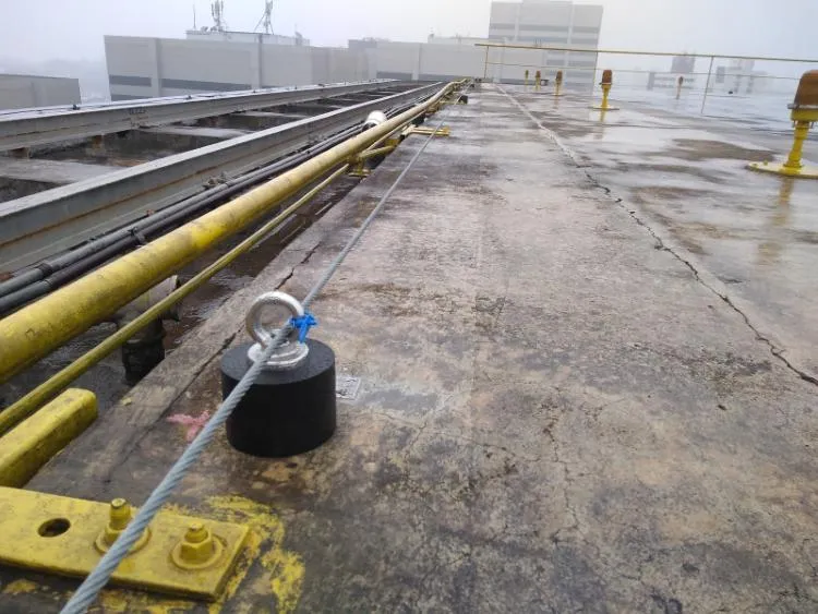 Ponto de ancoragem para linha de vida