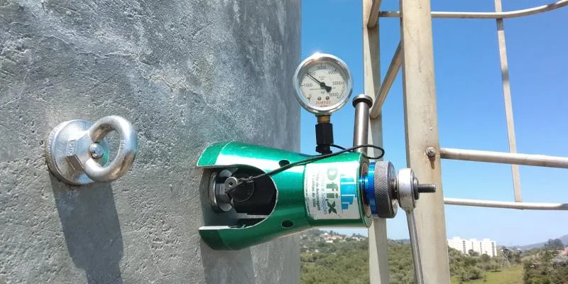 Teste de arrancamento estático em pontos de ancoragem em São Paulo